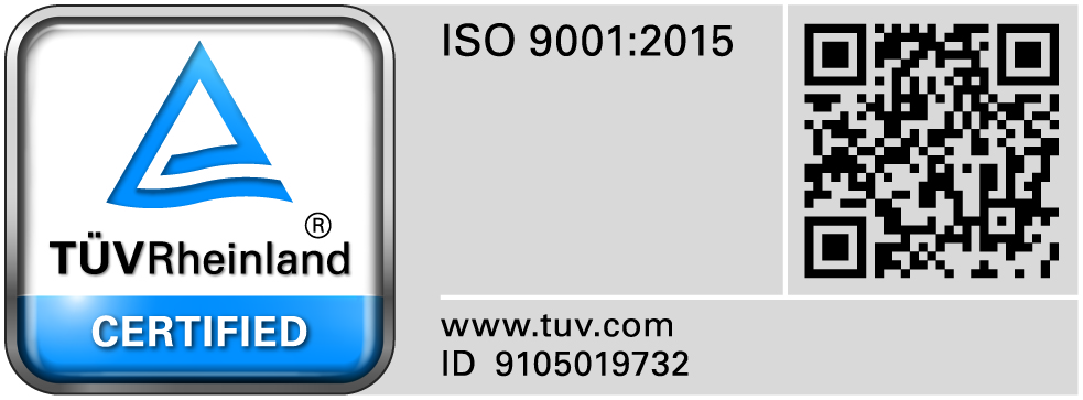 ISO certification by TUV